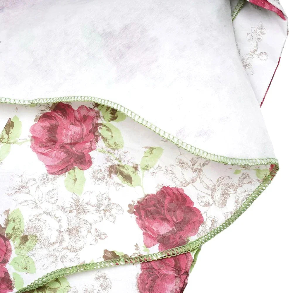 PVC Round Table Cloth For 4/6 Seaters 152cm 180cm Dining Table Cover Waterproof Oilproof Floral Printed Household Tablecloths