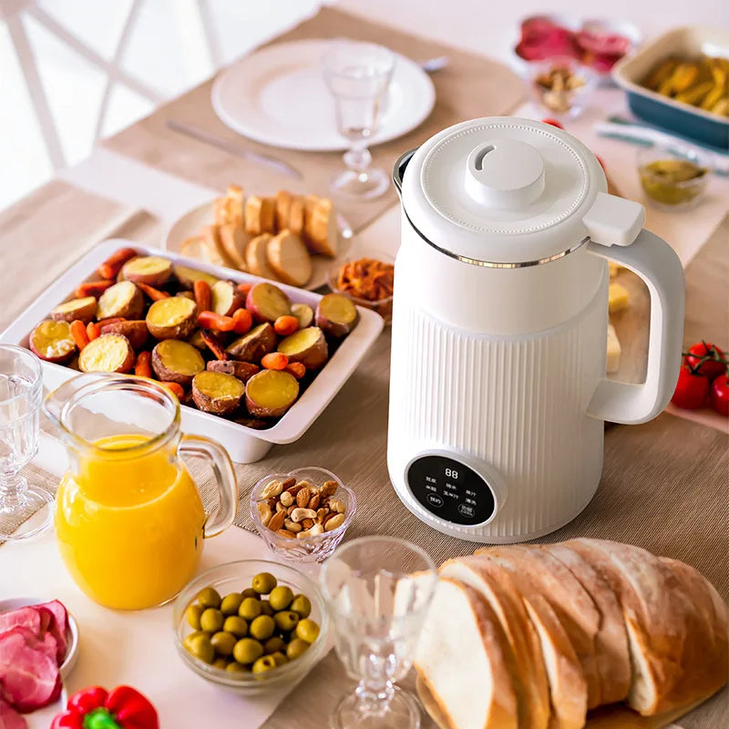 2024 New Household 800ml Electric Soymilk Machine LED Digital Display Multifunctional Blender Juicer Breaker Coffee Machine