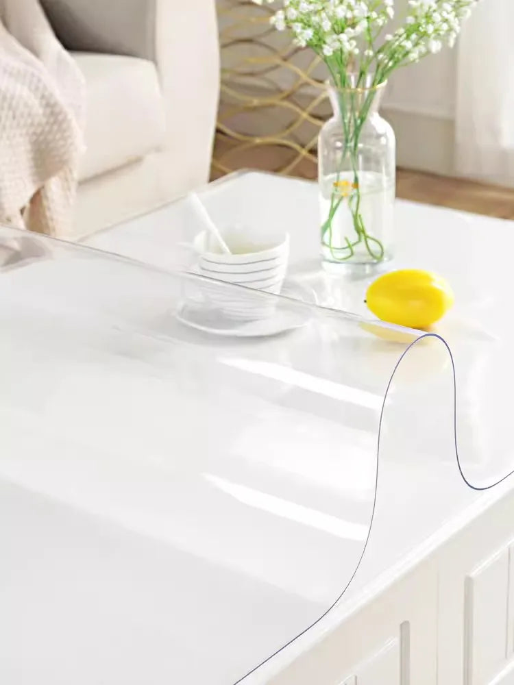 Student desk MATS PVC plastic transparent tablecloth waterproof anti-slip table cover Writing desk table mat custom