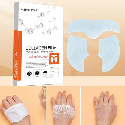 1set Highprime Collagen Film Water Soluble Moisturizing Paste Essence Patch Collagen Soluble Facial Mask Skin Care