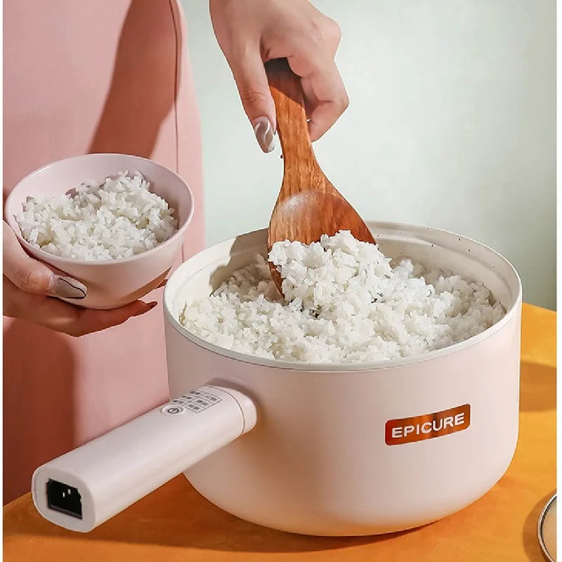 220V 1.8L 2.5L Multifunctional Electric Hot Pot Ceramic Glaze Non-stick Pot Dormitory Household Smart Electric Cooking Pot