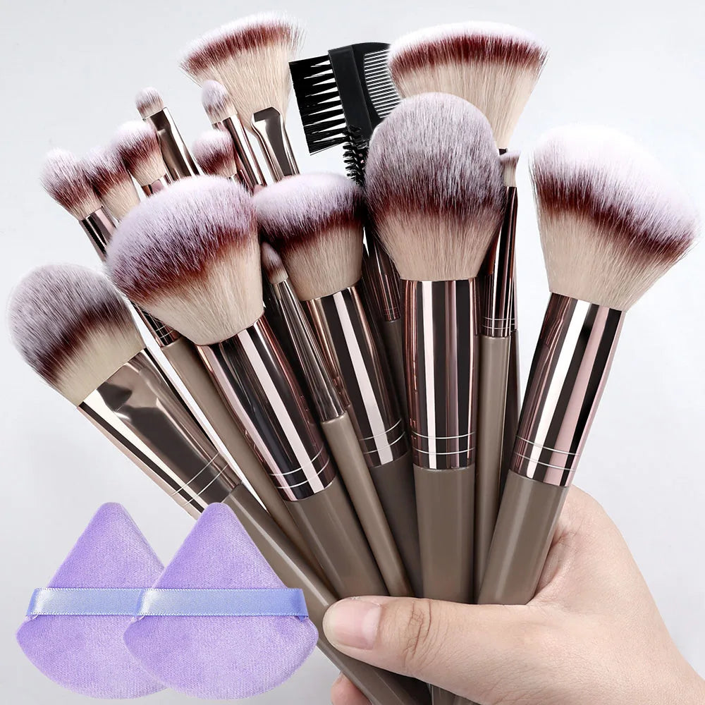 Champagne Golden Makeup Brush Set