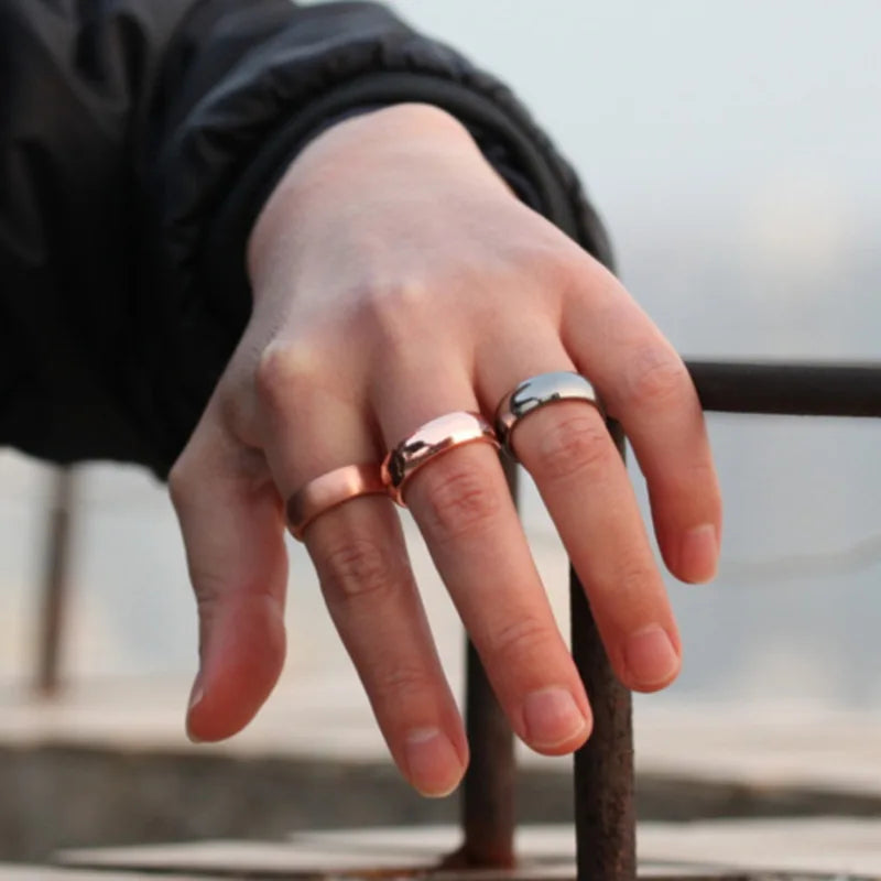 Unisex Magnetic Therapy Slimming Tail Ring Lymphatic Drainage Energy Wellness Ring Anti Snoring Device Sleep Aid Slim Jewelry