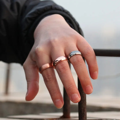 Unisex Magnetic Therapy Slimming Tail Ring Lymphatic Drainage Energy Wellness Ring Anti Snoring Device Sleep Aid Slim Jewelry