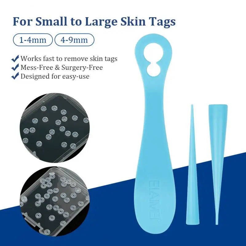 2 In 1 Auto Skin Tag Removal Kit Painless Mole Wart Remover Equipment Micro Skin Tag Treatment Tool Easy To Clean Skin Care Tool