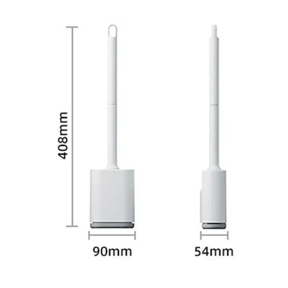 Light luxury Silicone Toilet Brush with Long Handle Flexible Cleane MINI Bathroom Brush Quick Drying Holder Bathroom Accessories