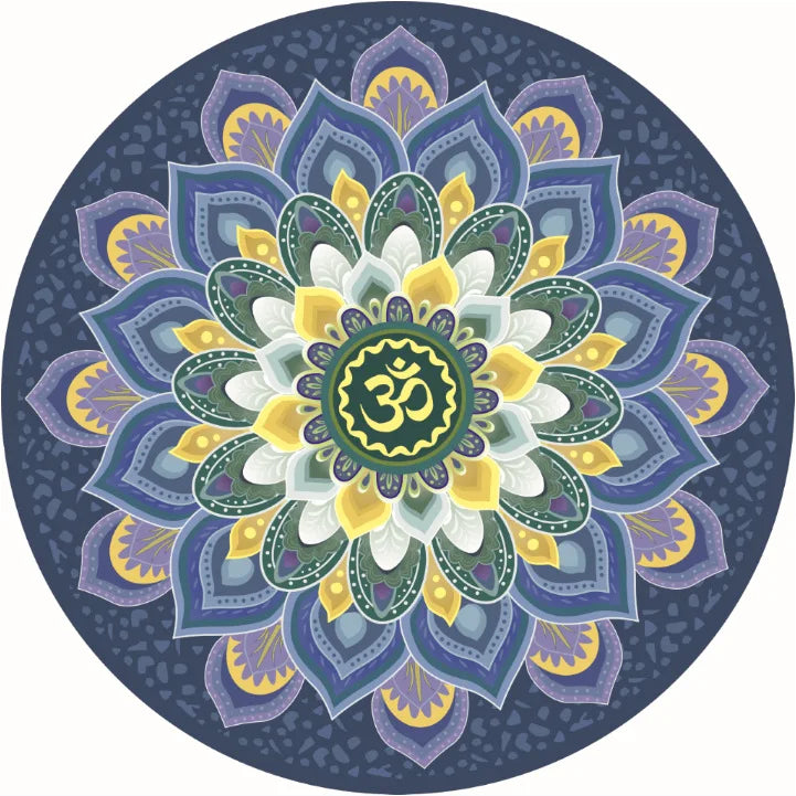 High Quality Meditation Suede Rubber Yoga Mats Eco Friendly Round Yoga Mat