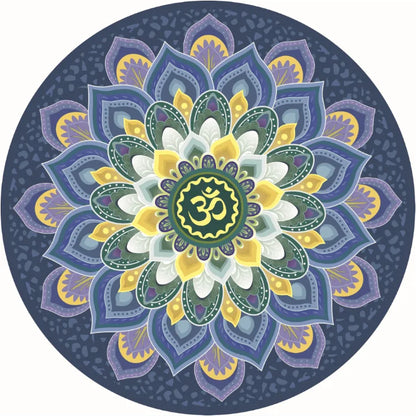 High Quality Meditation Suede Rubber Yoga Mats Eco Friendly Round Yoga Mat