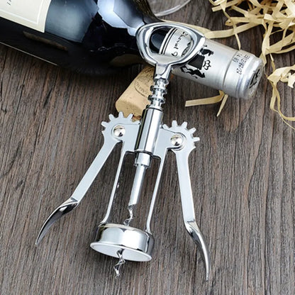 1pc Stainless SteelWine Corkscrew Wine Opener Multifunctional Zinc Alloy Stainless Corkscrew Kitchen Supplies Wine Utensils
