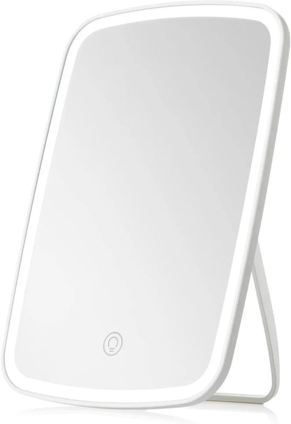 Makeup Mirror Touch Screen Vanity Mirror with LED Brightness Adjustable Portable USB Rechargeable