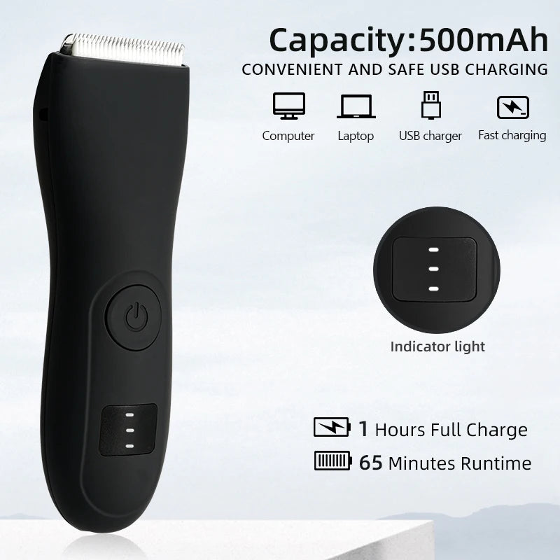 Mens Body Hair Trimmer for Men Balls Women Lady Shaver Hair Removal Bikini Trimmer Groin & Body Shaver Groomer  Arm Beard Razor