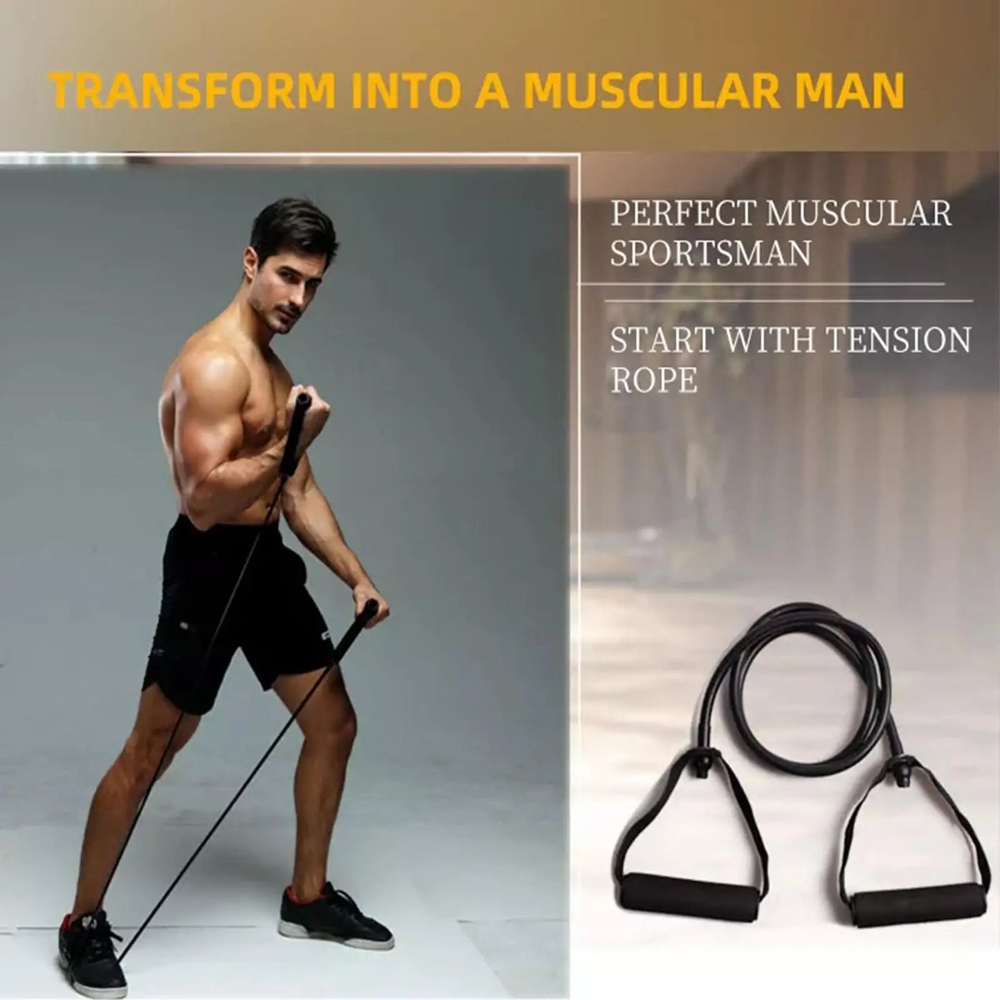 Fitness Exercise Cords Resistance Bands with Handles Workout Training Equipment Expander Yoga Elastic Back Exercise Fitness R6Q2