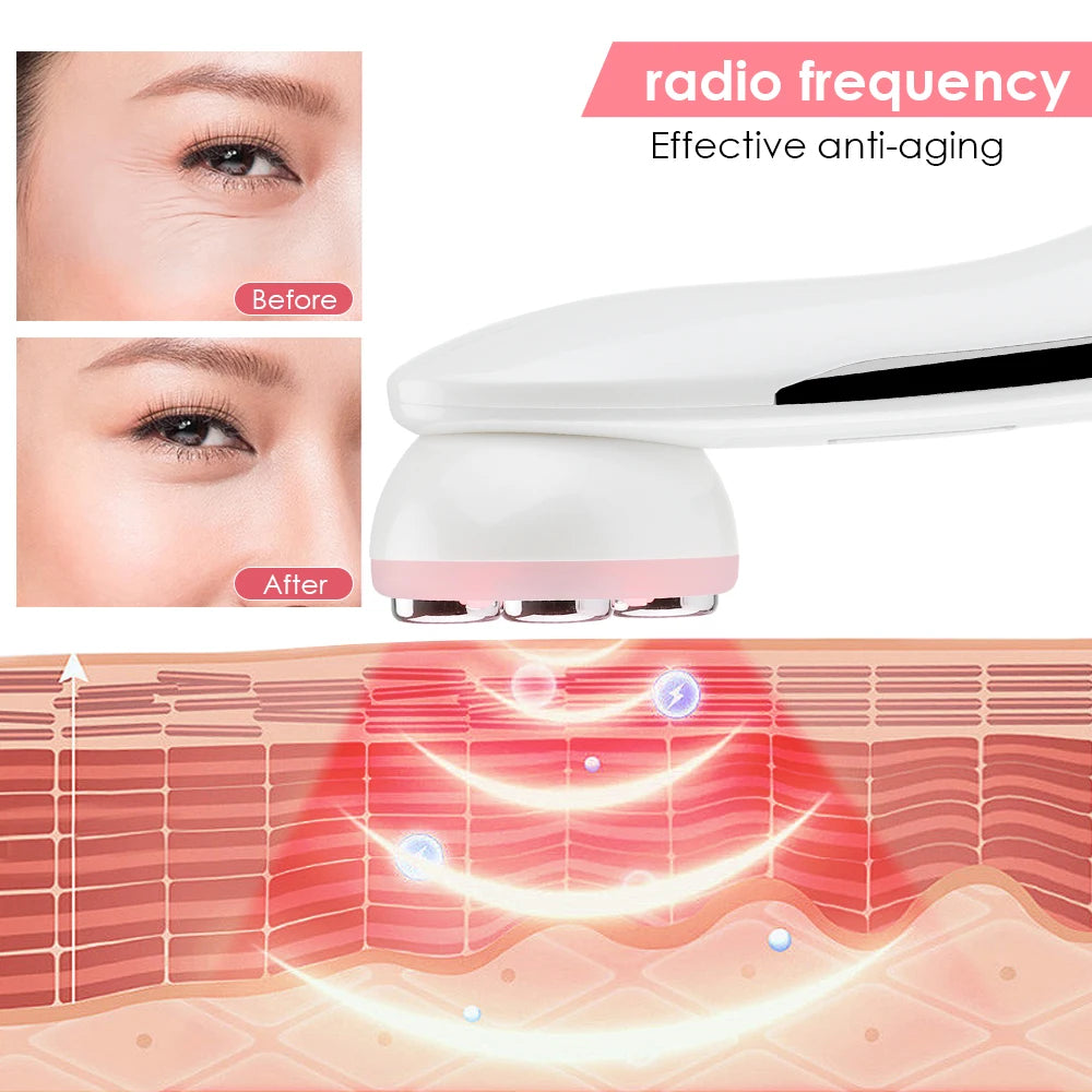 5 Colors RF Radio Frequency Facial LED Photon Beauty Device Face Wrinkle Removal Lifting Tighten Skin Care Machine