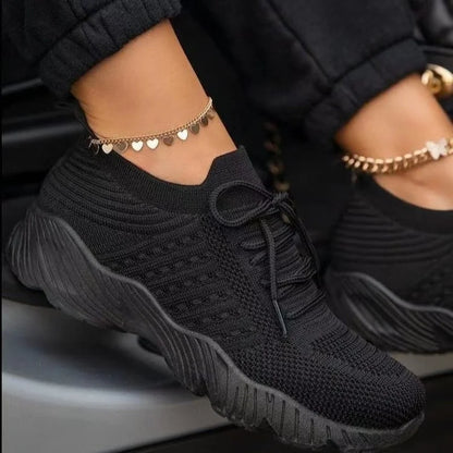 Red Casual Sports Shoes for Women Comfort Mesh Tennis Shoes Light Sneakers Women 2024 New Plus Size 43 Student Vulcanized Shoe