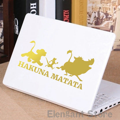 Hakuna Matata Stickers The Lion King Vinyl Mural Decals For Kids Room Cartoon Wall Decoration Car Laptop Decor