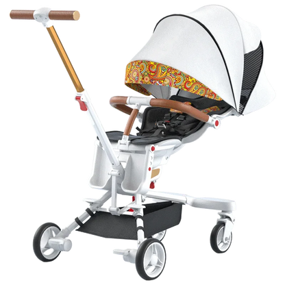 Stroller Children's Cart Lay Flat Prams Portable Travel Baby Carriage Luxury High Landscape Baby Seat Rotation Commutation