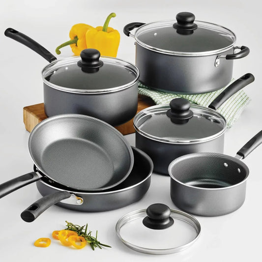 10 Piece Pots And Pans Set For Kitchen