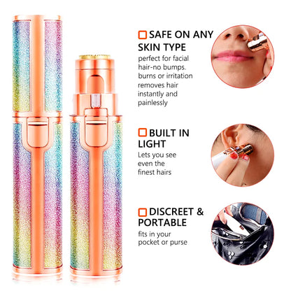 2 in 1 Electric Eyebrow Trimmer Makeup Painless Eye Brow Epilator Shaver Razors Portable Facial Hair Remover Lady depilator