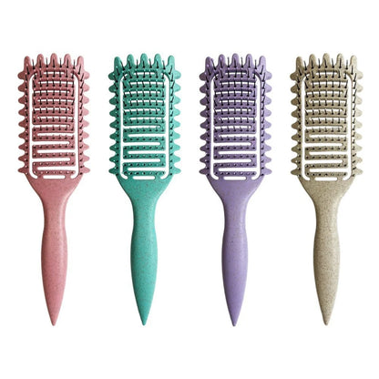 Salon Scalp Massage Comb Styling Hair Brush Comb Detangling Hair Brush Women Wet Massage Comb Nylon Hairdressing Hairbrush Tools
