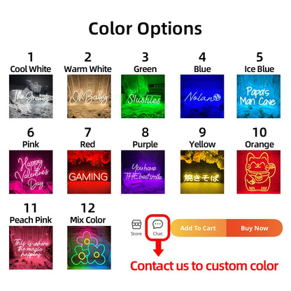 Customize Neon Sign Custom Personal LED Neon Lights Sign Name Decor Wedding Bar Salon Led Signs Bedroom Home Wall Decorations