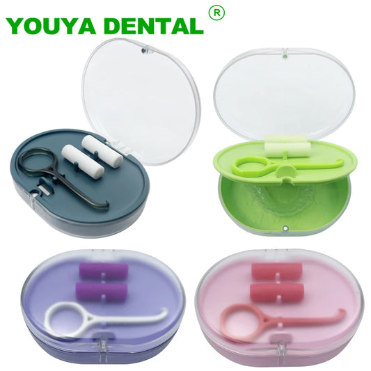 2 Layers Retainer Box Orthodontic Braces Storage Box With Mirror Aligner Remover Chewies Denture Cleaning Case Oral Hygiene Tool