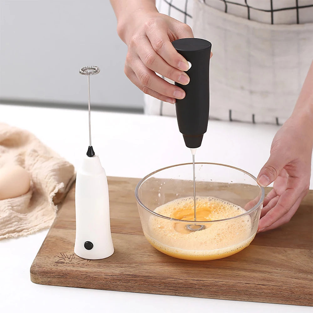 1PC Electric Egg Beater Milk Drink Coffee Whisk Stirrer Mini Milk Frother Mixer Electric Home Kitchen Egg Beater Kitchen Tools