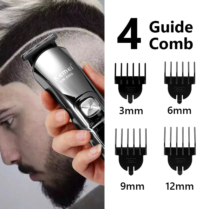Professional Hair Trimmer Waterproof 6 in 1 Hair Clipper Electric Hair Cutting Machine Beard Trimmer Body For Men Haircut