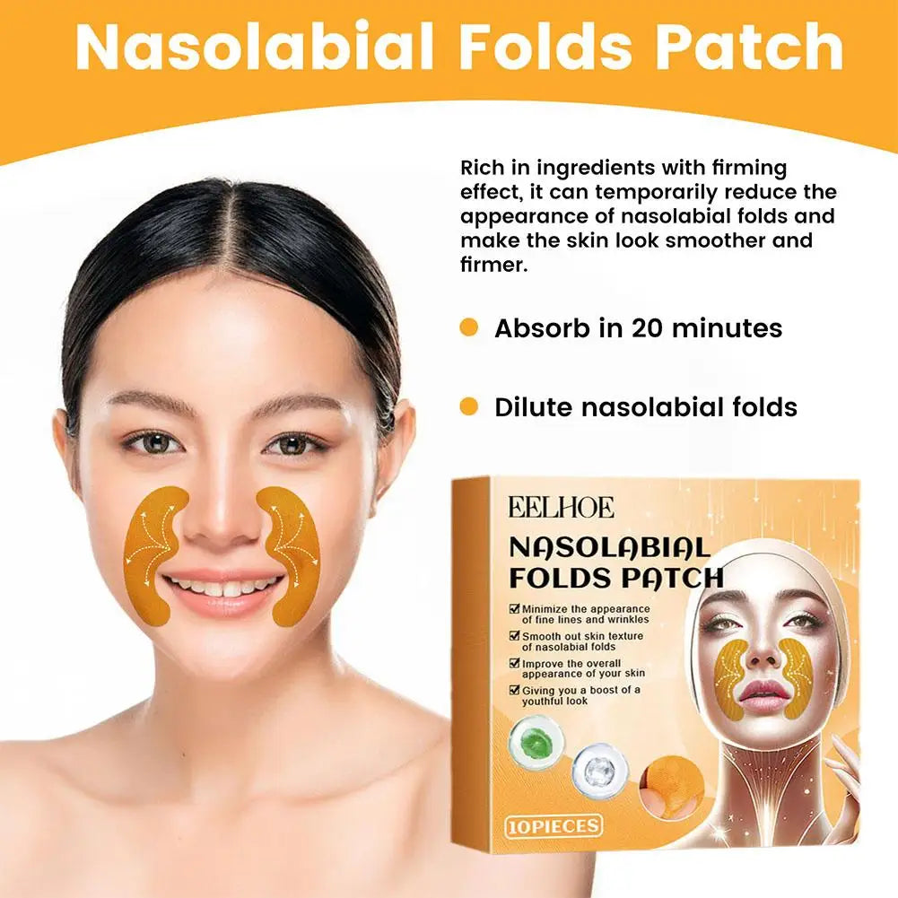 10pcs Anti-wrinkle Forehead Line Removal Gel Patch Firming Eyes Mask Frown Lines Face Skin Care Stickers Anti-aging Collagen