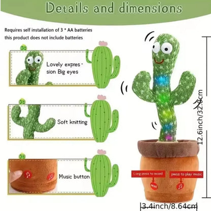 Talking Dancing Cactus Toy Gift