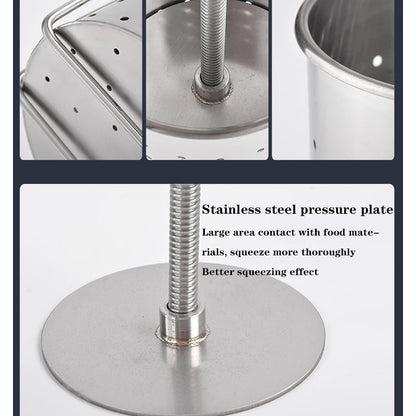 Household  Small Manual Hollow Out Stainless Steel Vegetable Stuffing Squeezer Minced Garlic Dehydrator Fillings Stuffing Juicer