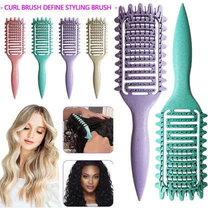 Salon Scalp Massage Comb Styling Hair Brush Comb Detangling Hair Brush Women Wet Massage Comb Nylon Hairdressing Hairbrush Tools