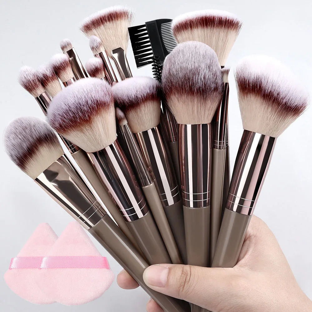 Champagne Golden Makeup Brush Set