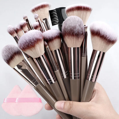 Champagne Golden Makeup Brush Set