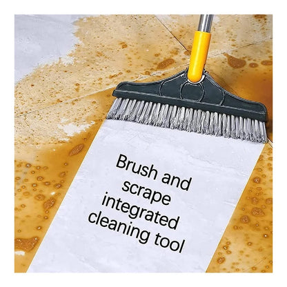 Toilet Tile Floor Brush Corner Gap Brush Bristle Long Handle Brush Two-in-one Bathroom Cleaning Brush