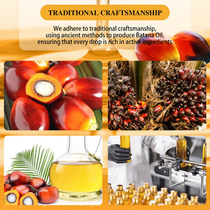 100% Pure Batana Oil Hair Conditioner Natural Hair Treatment Oil Promote Hair Wellness for Treating Hair Loss Anti-Breakage Hair