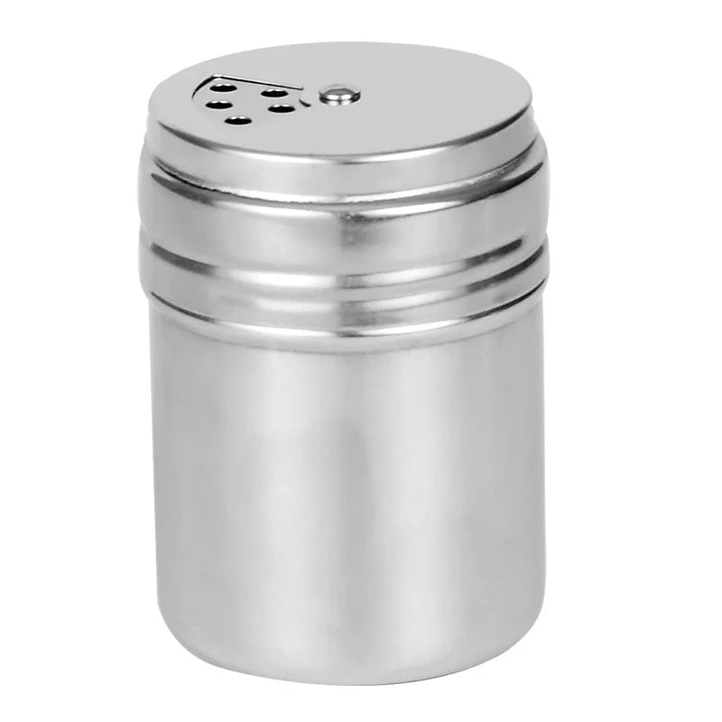 Multi-purpose Stainless Steel Seasoning Jar Salt Sugar Bottle Rotating Cover Kitchen Gadgets Spice Pepper Shaker צנצנת לתבלינים
