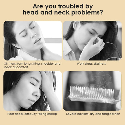Six-Claw Massage Comb Deer Antler Scraping Whole Body Promote Blood Circulation Natural Sandalwood Nourish Improve Hair Health