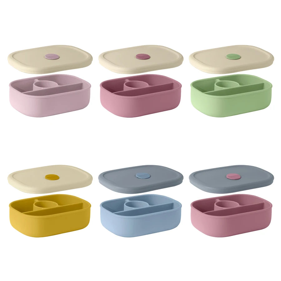 New Portable Lunch Box Food Grade Dishes Tableware Children Bento Box Leakproof Microwavable Feeding Bowl Baby Accessories