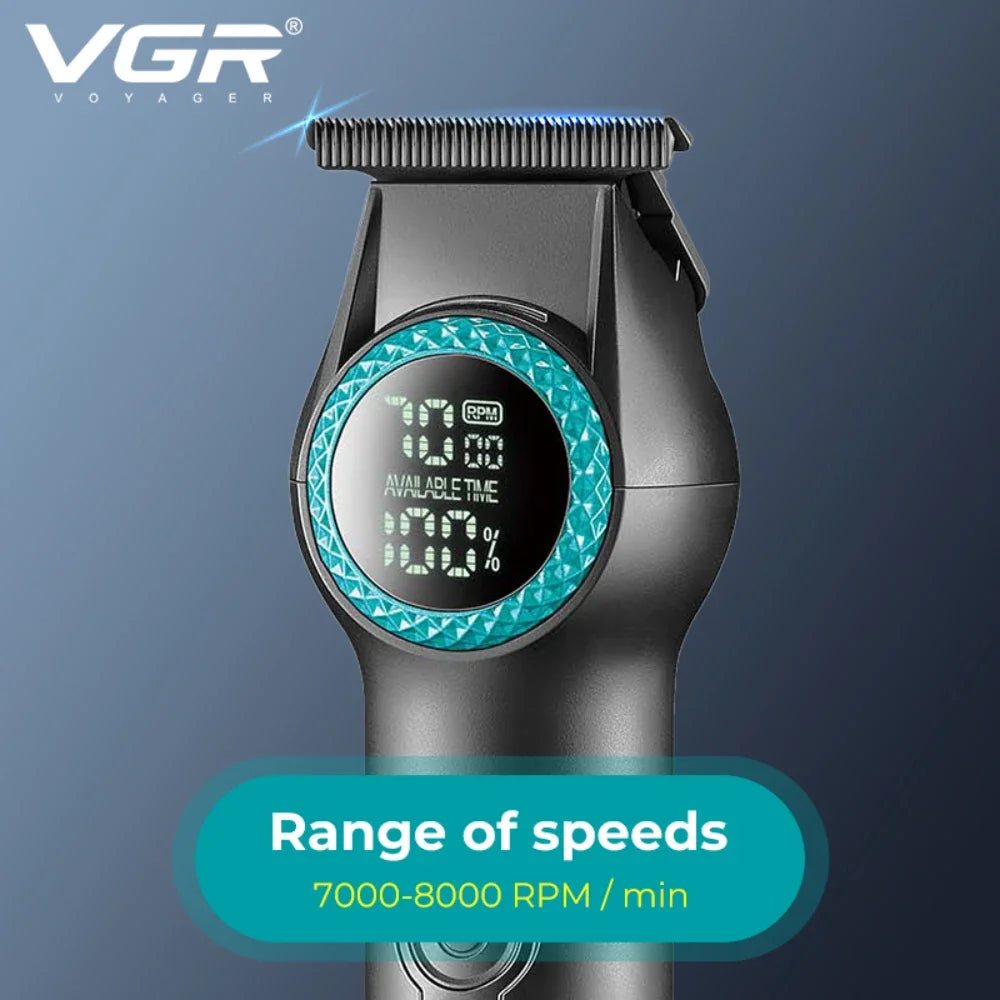 VGR Hair Trimmer Cordless Hair Cutting Machine Barber Electric 8000 RPM Hair Clipper Professional Haircut Trimmer for Men V-990
