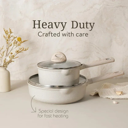 16pcs Pots and Pans Set Pot Frying Pan Set of Pots for Cooking Nonstick Cookware Sets Kitchen Accessories Non-stick Utensils Kit