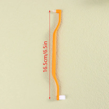 Orthodontic Interdental Brush Double-Beam Soft Teeth Cleaning Toothbrush Oral Care Tool Small Head Soft Hair Implant Adult