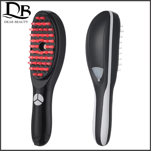 Massage Comb Three Gears Electric Spray Micro Current Head Massager Anti Hair Loss Red and Blue Light Nourishing Scalp