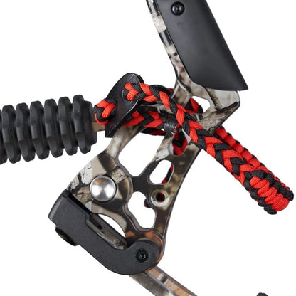 Knitted Wrist Bow Sling Archery Adjustable Braided Wrist Sling Strap Compound Bow Stabilizer for Shooting Practice Sport 24BD