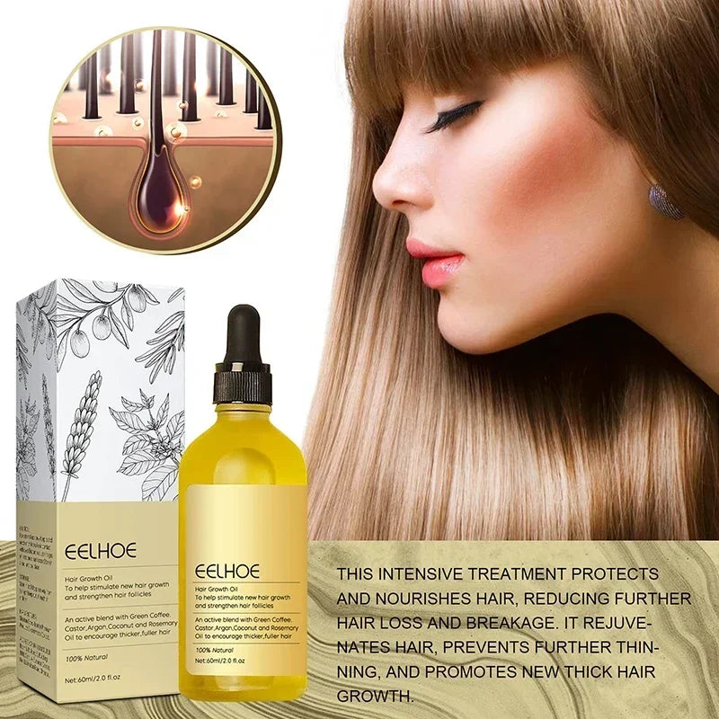 EELHOE Hair Essential Oil Softens Nourishes Hair Nourishes Hair Essence Oil New
