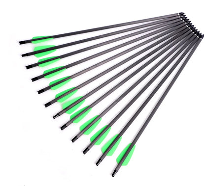 Short Arrows 7.5 inch/15 inch Carbon Fiber Arrow Short Bolt OD 7.45mm Hunting Sports Shooting Practice Archery Accessories