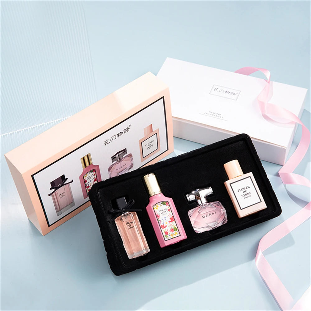 Brand Perfume Women Gift Box Four Piece Set Plant Floral Scent Pheromone Lasting Fragrance Exudes Feminine Charm духи женские