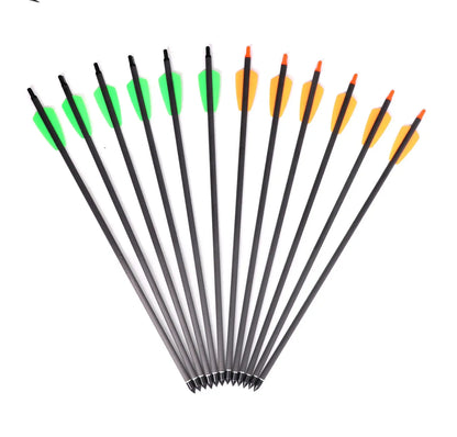 Short Arrows 7.5 inch/15 inch Carbon Fiber Arrow Short Bolt OD 7.45mm Hunting Sports Shooting Practice Archery Accessories