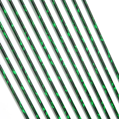 31.5" Mix Carbon Arrows Spine 500 Sport Target Shooting Arrow for Recurve Compound Long Bow 3" TPU Vane 100grain Tip ID6.2