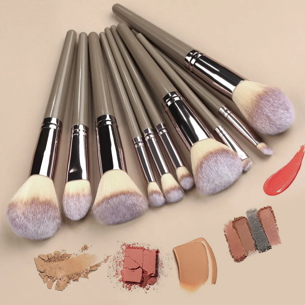 Champagne Golden Makeup Brush Set