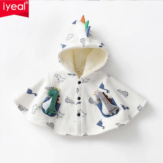 IYEAL Kids Toddler Hooded Cloak Jacket For Baby Clothes Newborn Baby Boys Girls  Coat Winter Infant Warm Outerwear